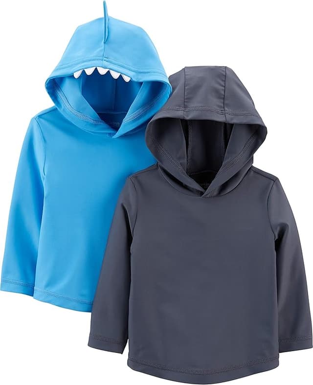 Detalle de Simple Joys by Carter's 2-Pack Rashguard Sets 🌊 Para Bebés
