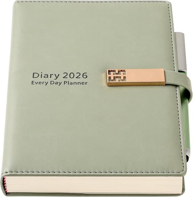 Detalle de Agenda académica 2026 A5 página al día