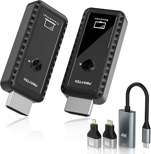Detalle de PWAYTEK Transmisor y Receptor HDMI inalámbrico Full HD