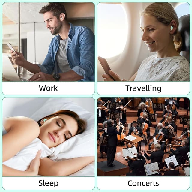 Thumbnail 6 de Tapones Dormir 60 pares 38 dB SNR