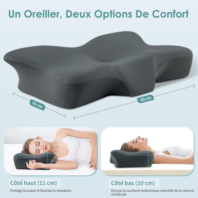 Detalle de Silkena oreiller cervical en mousse mémoire