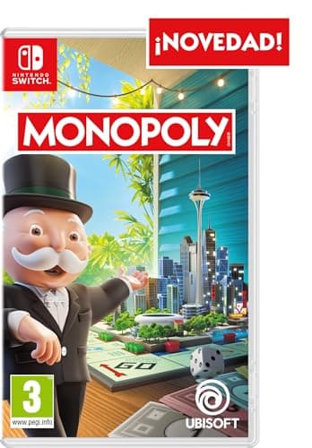 Detalle de Monopoly para Nintendo Switch (Ubisoft): juego de mesa con partida local y multijugador online