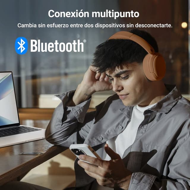Thumbnail 2 de Edifier V80 Auriculares híbridos con ANC marrón