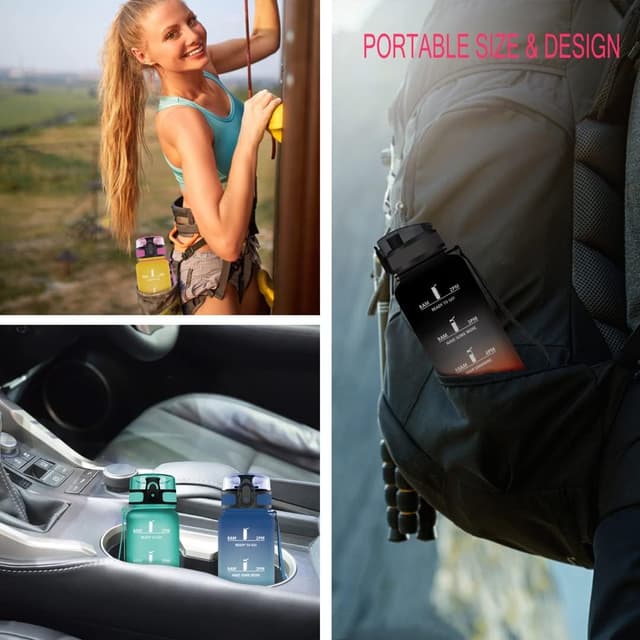 Thumbnail 4 de Vikaster Borraccia 1500ML ☀️ Con Cannuccia, Riutilizzabile