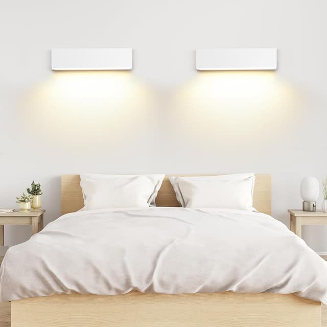 Detalle de Applique mural LED Cwycfw 18 W blanc chaud 3000 K, 30 cm, étanche IP65