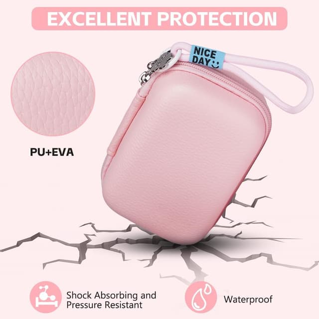 Detalle de Ainiv Digital Camera Case (Small) – compact camera pouch with strap for Sony, Casio, Canon and Panasonic