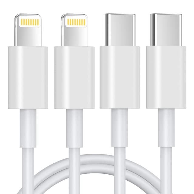 Detalle de JJCALL USB C Lightning Kabel 1M 2er Pack