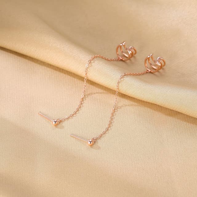 Detalle 2 de SLUYNZ 925 Puño Cadena pendientes