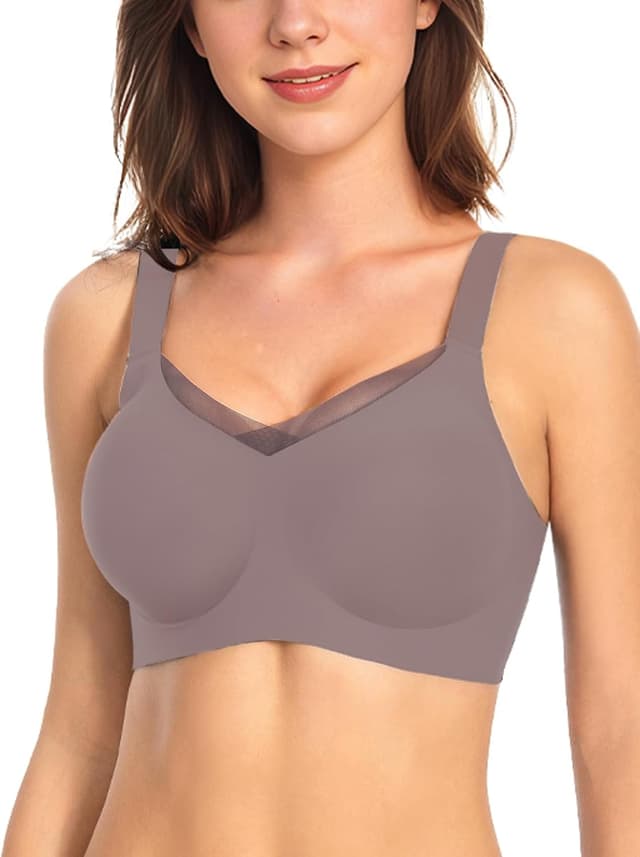 Detalle de Vinfact Women's V Lace Seamless Bra