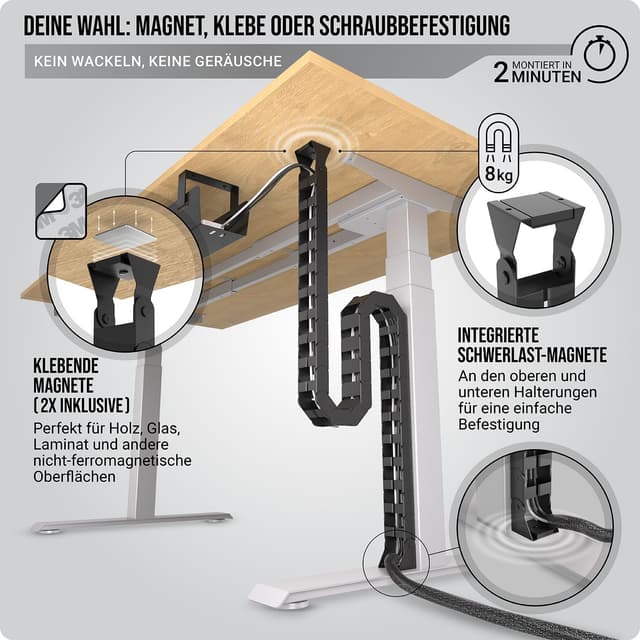 Thumbnail 2 de Kabelführung Schreibtisch Kabelkanal