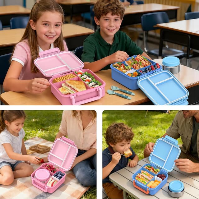 Thumbnail 6 de Beaquee Bento Box for Kids with Soup Thermos 9oz 🍱