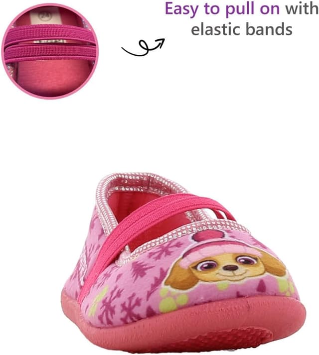 Detalle de Leomil Paw Patrol Girls Chaussons ballerines enfants Skye : confort et semelle antidérapante pour la maison
