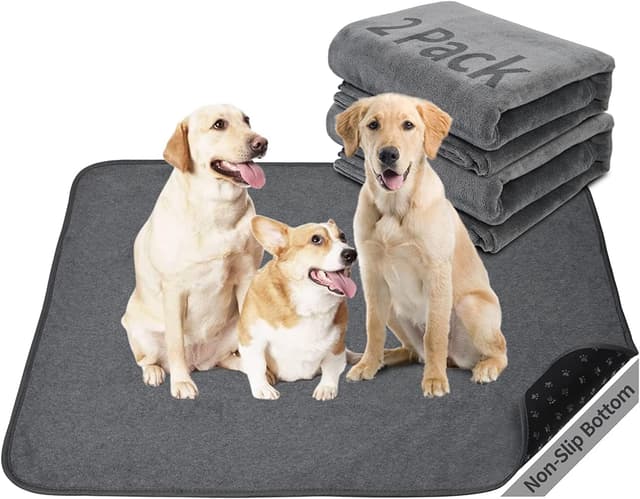 Detalle de 2 pack Dog Pee Pad Washable 122×122 cm Mat