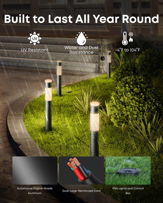 Thumbnail 4 de eufy Outdoor Pathway Lights E10 4-pack, 350 lm garden lights 🌳
