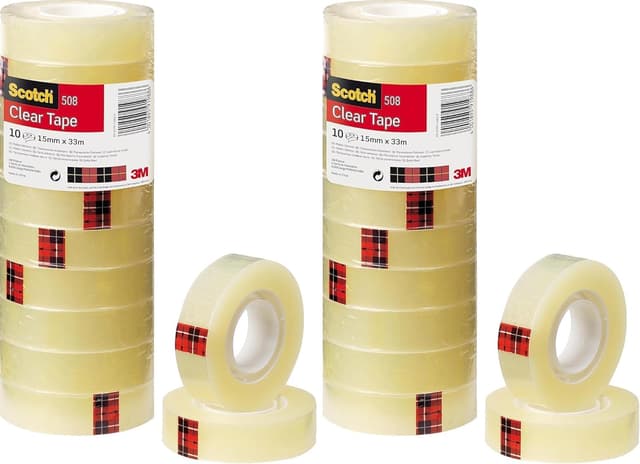 Thumbnail 6 de Scotch 508 Transparent Tape 8 Rolls 19 mm