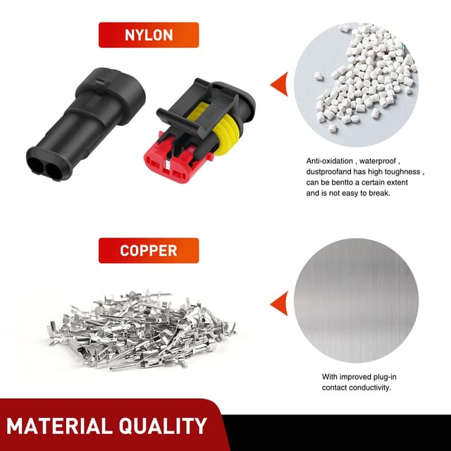 Thumbnail 3 de Nilight 2‑Pin Waterproof Automotive Connector Set 20 sets 🔌