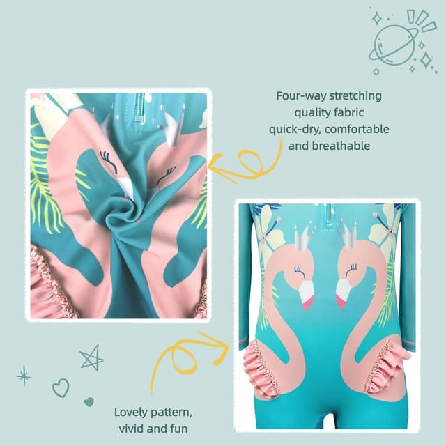 Thumbnail 4 de HiABsee Toddler Swimsuit UPF 50+