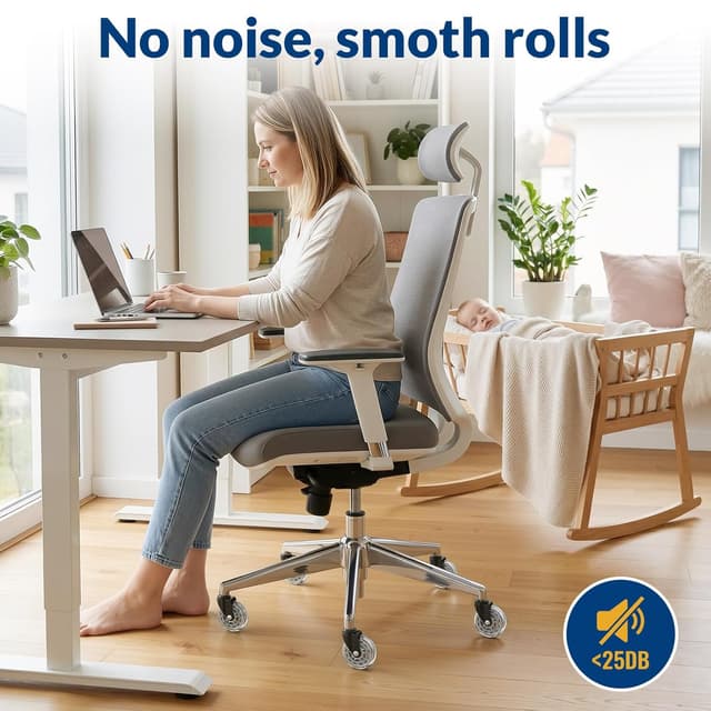 Thumbnail 6 de COSYLAND Office Chair Castors 650 lb