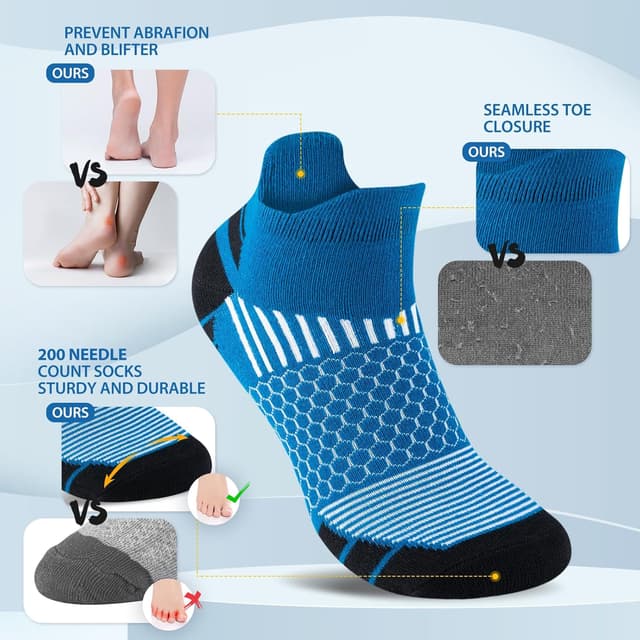 Detalle 2 de Niofind Mens Trainer Socks Cotton 6 Pairs