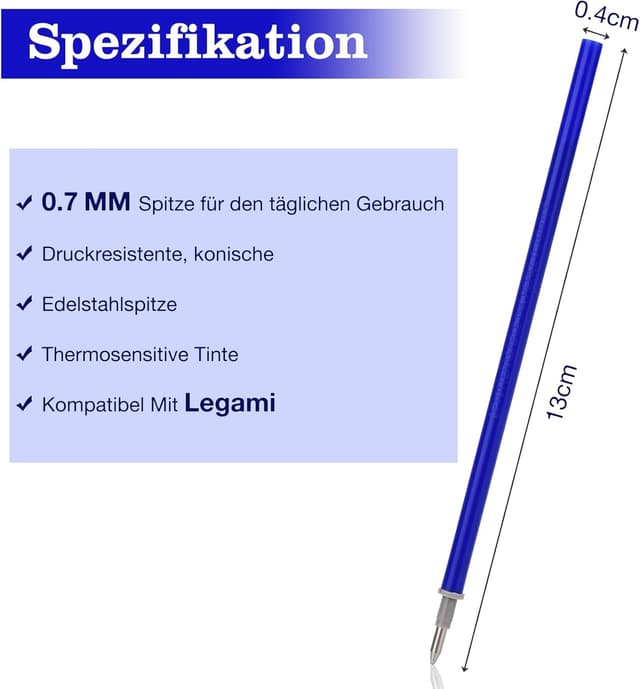 Detalle 2 de Willingood refill gel cancellabile 14 pezzi