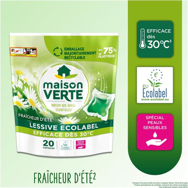 Thumbnail 2 de Maison Verte Lessive capsule 20 lavages