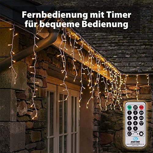 Thumbnail 2 de SALCAR 5m Guirnalda de luces 200 LED blanco cálido 🎄