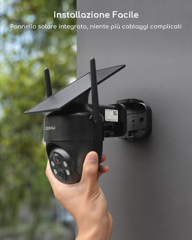 Detalle 2 de COOAU 2K Telecamera Wi-Fi Esterno