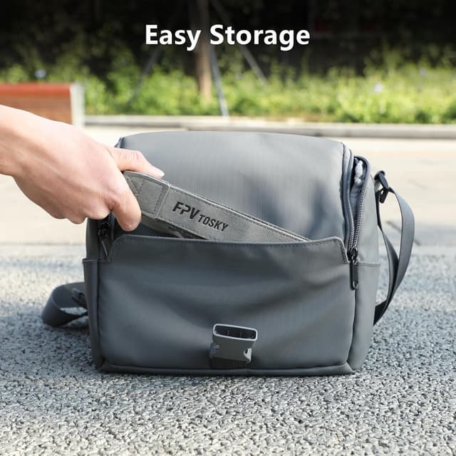 Detalle 1 de FPVtosky cordino da collo in pelle PU per DJI RC / RC 2 / RC Pro / RC Plus