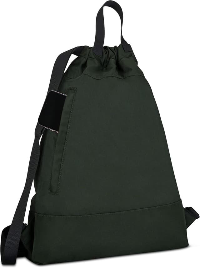 Detalle de LARKSON No 7 sac à cordon de sport vert (femme & homme) avec poche intérieure et pour ordinateur jusqu’à 16 pouces