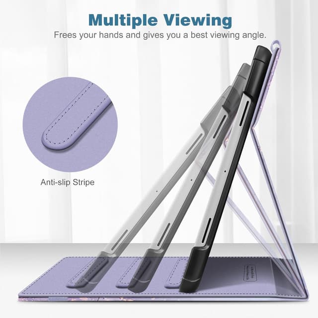 Detalle 2 de FINTIE Multi-Angle Lilac Marble Case for Google Pixel Tablet 11 Inch (2023)