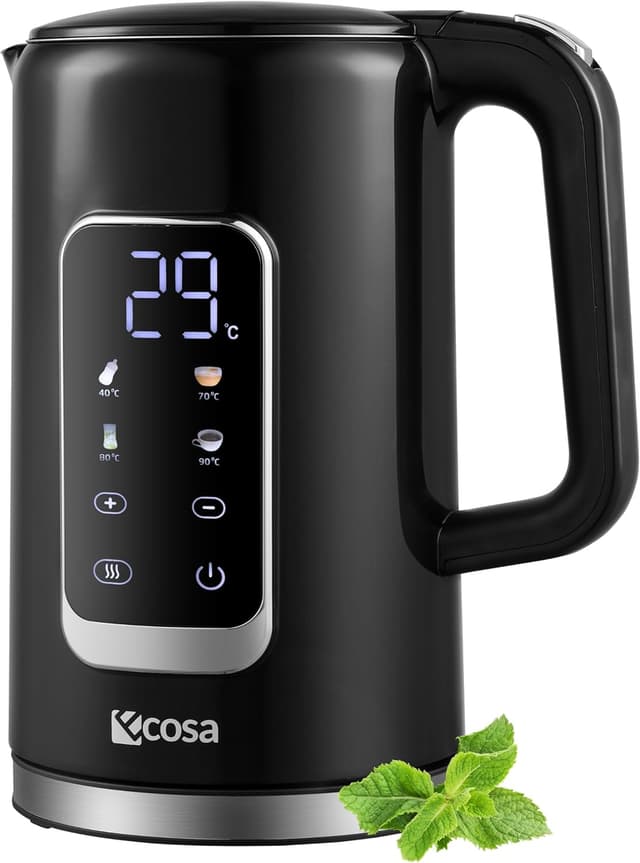 Imagen de Wasserkocher Edelstahl mit Temperatureinstellung 1,7 L en OfertitasTOP