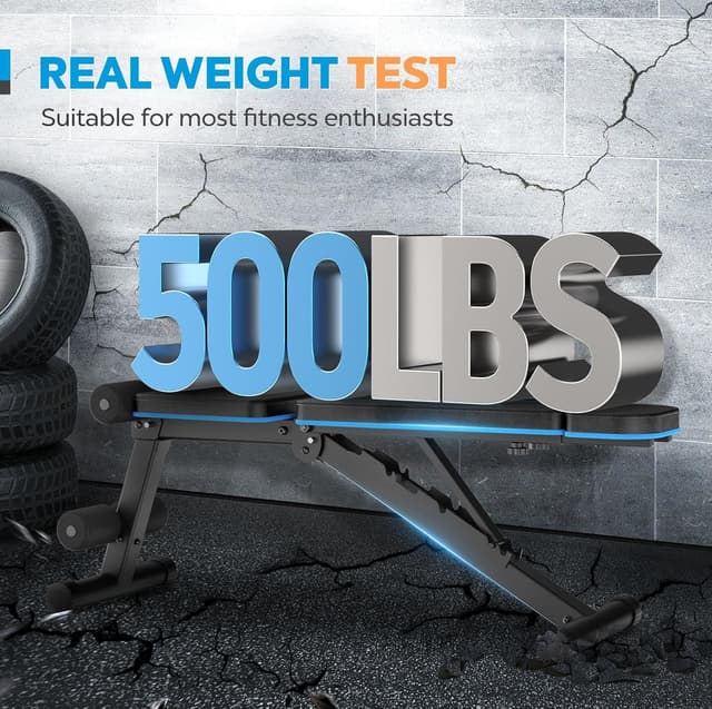 Detalle de MAHAO panca palestra pieghevole regolabile (capacità 250 kg) per allenamento forza a casa