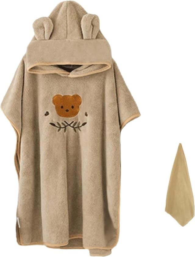 Detalle de HAGOT poncho de bain enfant avec capuche (serviette bébé) 0-3 ans