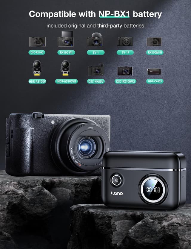 Thumbnail 4 de llano NP-BX1 2er-Pack Akkus & Ladegerät