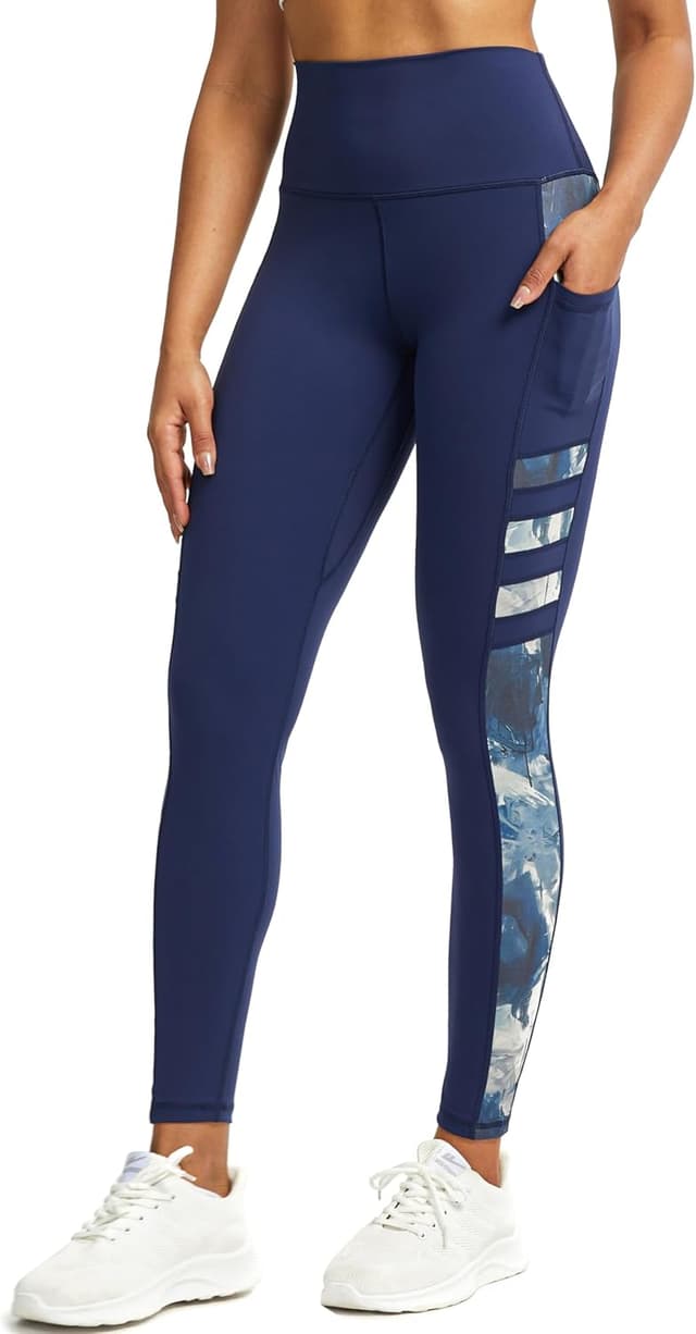 Detalle de Tuspryt Sport-Leggings Damen mit Taschen – blickdicht, High Waist & Vier-Wege-Stretch