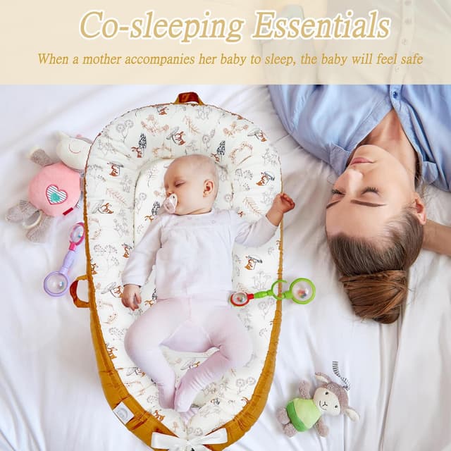 Thumbnail 1 de EAQ Baby Lounger Baby Nest 36×26×10cm 💤