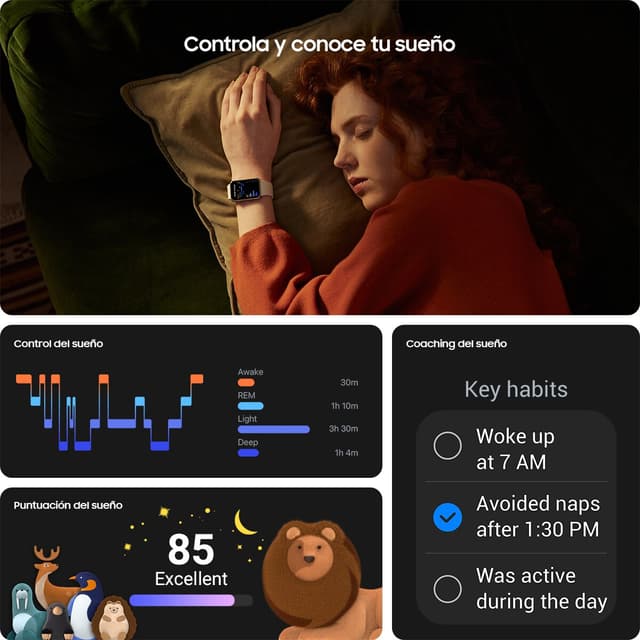 Thumbnail 4 de Samsung Galaxy Fit3 Grafito pulsera de actividad ⌚