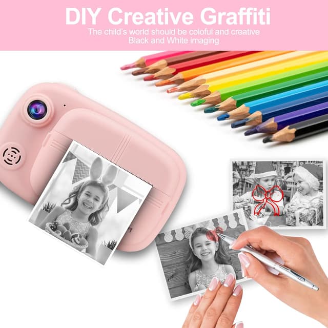 Thumbnail 3 de GlobalCrown Instant Camera for Kids