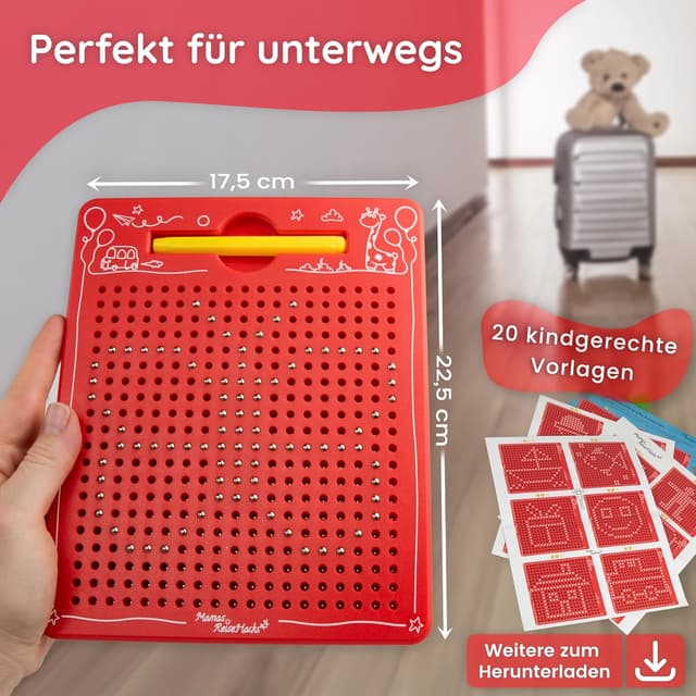 Detalle 2 de Mamas Reise Hacks Magnet Spiel 21,5Ă17,5 cm đ§Č