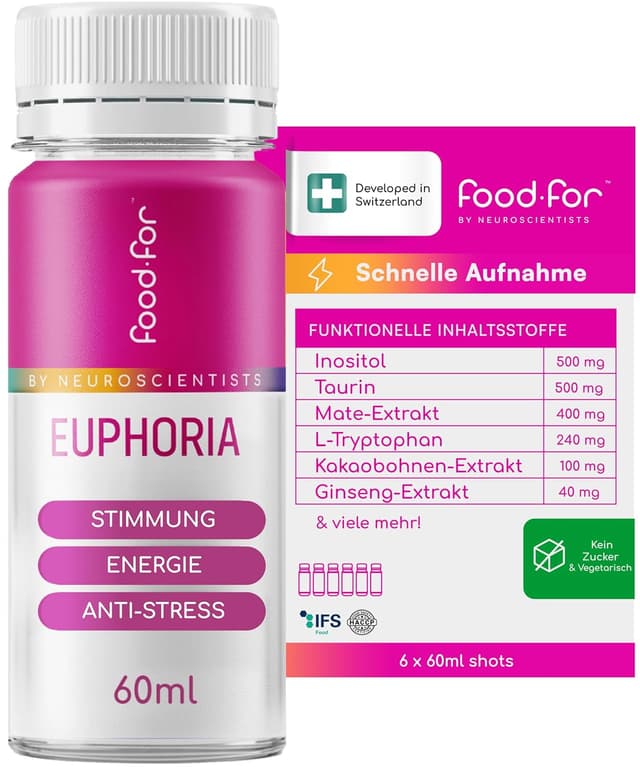 Imagen de FOODFOR EUPHORIA Serotonin Shot 60 ml en OfertitasTOP
