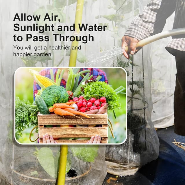 Detalle de Gemüse Schutznetz Garten 3x15 m Insektennetz