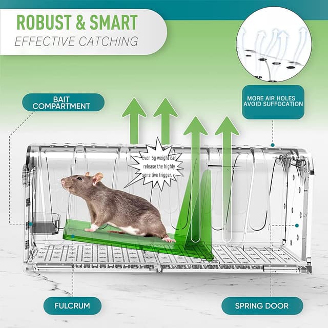Thumbnail 1 de Lebendfalle für Maus Mausefalle 2er Set – kontaktlos 🚪?UTF-8