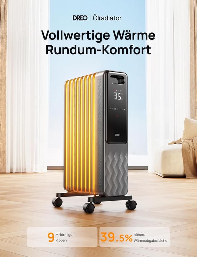 Detalle 2 de Dreo OH310 Ölradiator 2000W Heizkörper
