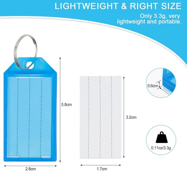 Thumbnail 4 de AiQInu Porte-clés 60 pièces 5,8 cm