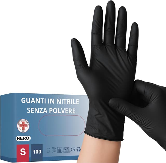 Detalle de Guanti in nitrile Medical 100, monouso
