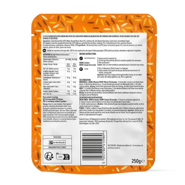 Thumbnail 1 de by Amazon Pilau Reis 250g