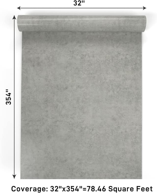 Thumbnail 6 de VaryPaper Betonoptik Klebefolie Tapete im Industrial-Vintage-Look (81 cm × 9 m)