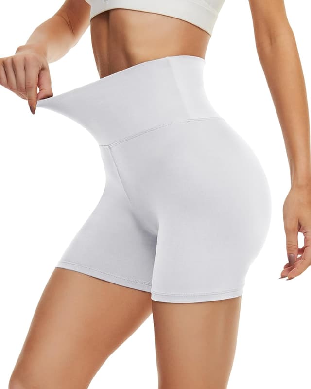 Detalle de DDOBB Radlerhose Damen Kurze Shorts – blickdichte High-Waist Sporthose für Sommer & Fitness