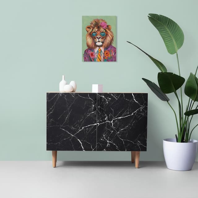 Detalle de XMYATELi Lion portrait art print 30x40cm