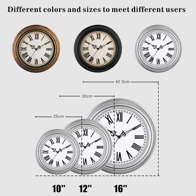 Thumbnail 4 de Plumeet Retro-Wanduhr 40,6 cm